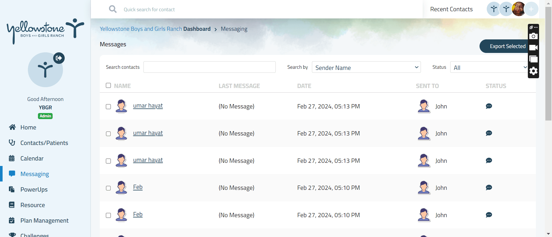 Healthcare management platform interface for clinical workflows and patient data