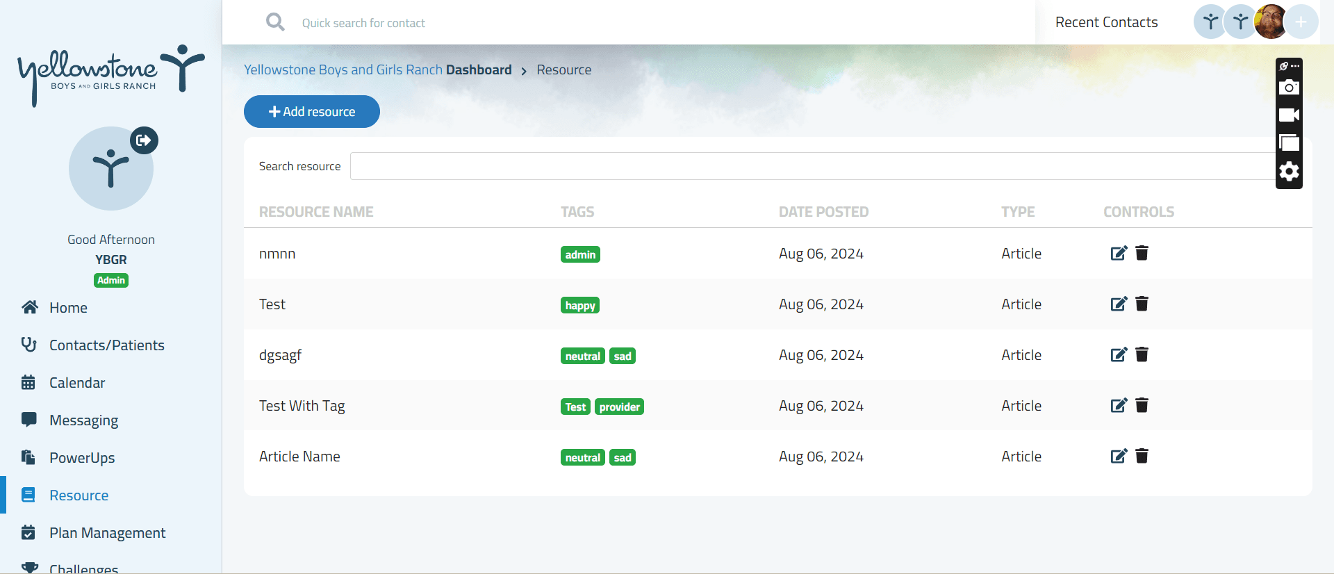 Healthcare management platform interface for clinical workflows and patient data
